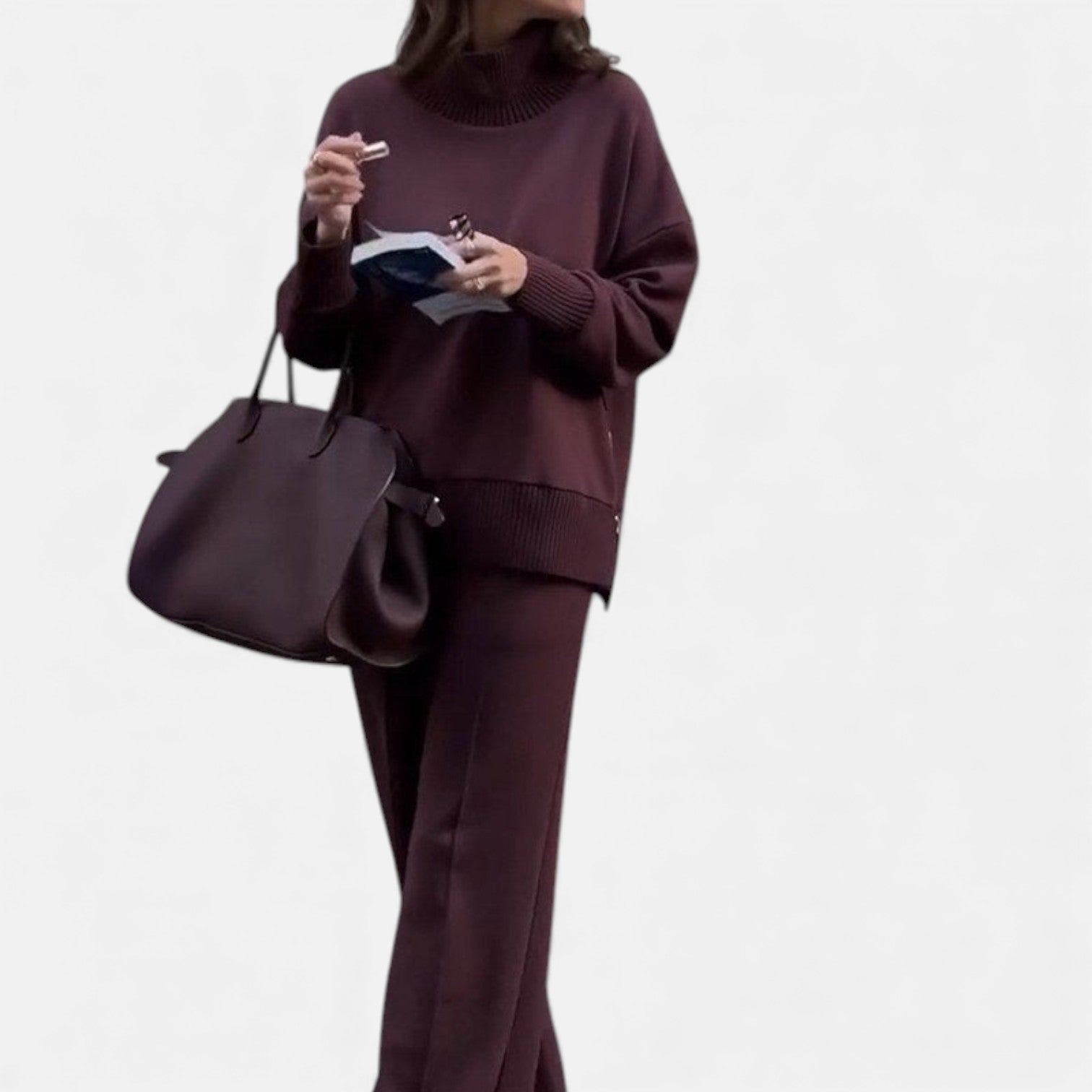 ELITA™ | Premium Ziemas Adīts Divdaļīgs Atpūtas Komplekts