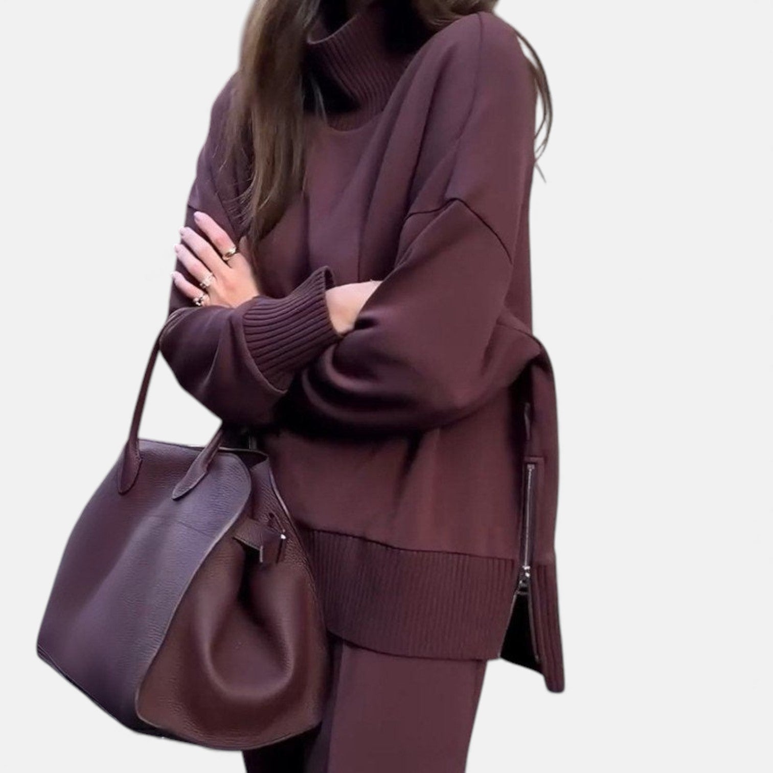 ELITA™ | Premium Ziemas Adīts Divdaļīgs Atpūtas Komplekts